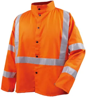 Black Stallion Welding Jacket - FR Orange w/Reflectives JF1012-OR