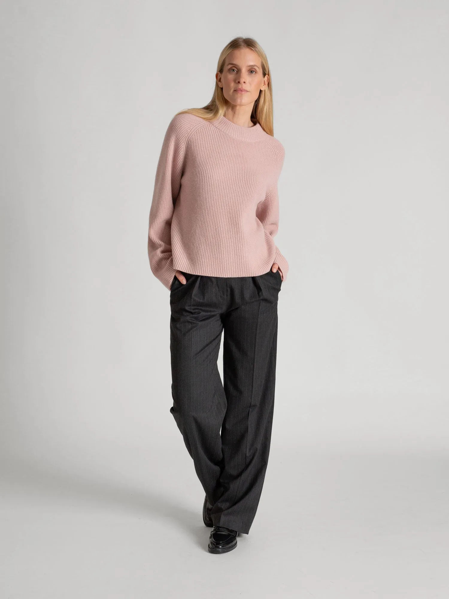 Cashmere sweater "Idun" - rose glow