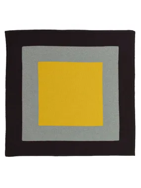 Concentric Squares Neckerchief Black