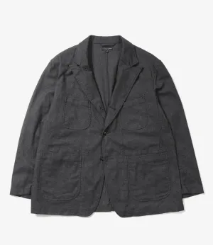 Engineered Garments Bedford Jacket - Charcoal CP Brushed Cloth