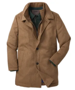 Hart Schaffner Marx Macbeth Wool Blend Car Coat with Bib