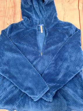 Jacket Fleece By Tek Gear In Blue, Size: 3x