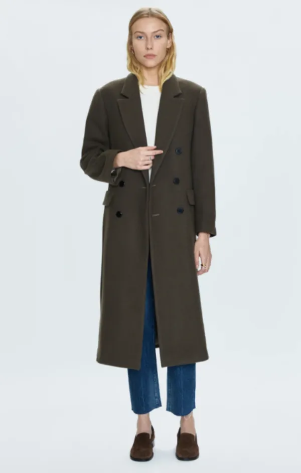 Prescott Double Breasted Wool Coat