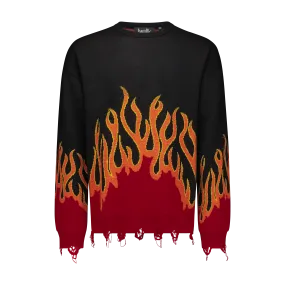 UP IN FLAMES SWEATER