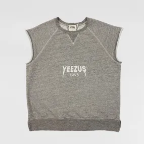 Yeezus Tour 2013 Heather Grey Cut Off Crewneck